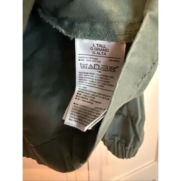 Old Navy green twill field jacket size large - Picture 4 of 8